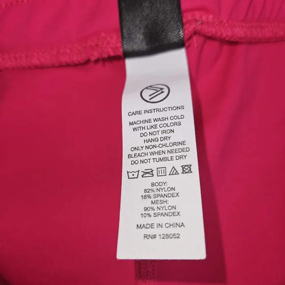 Savvi Aria Mesh Double Layer Athletic Running Shorts Hot Pink Neon Size Medium M - Picture 8 of 10
